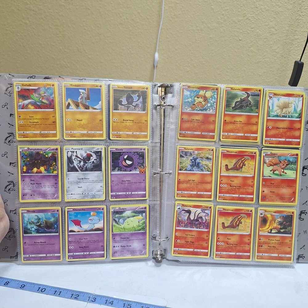 Pokémon TCG binder collection lot with approximately 171 cards from multiple set